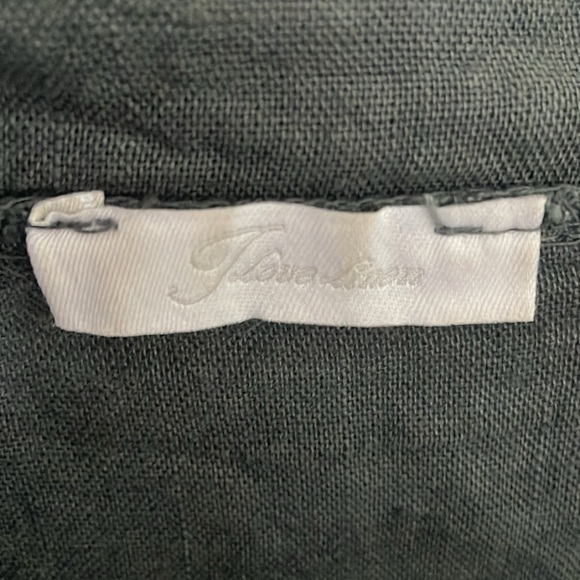 I Love Linen Grey Tunic Large - Picture 5 of 6